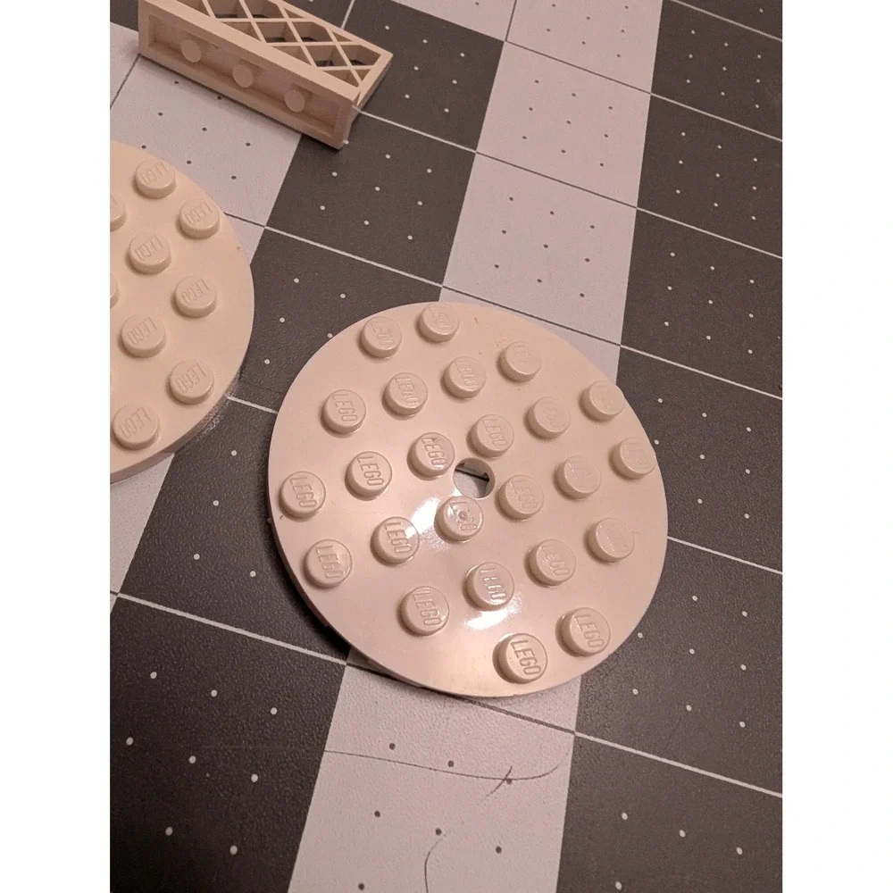 Lego white net fences disk misc replacement‎ pieces lot of 4
